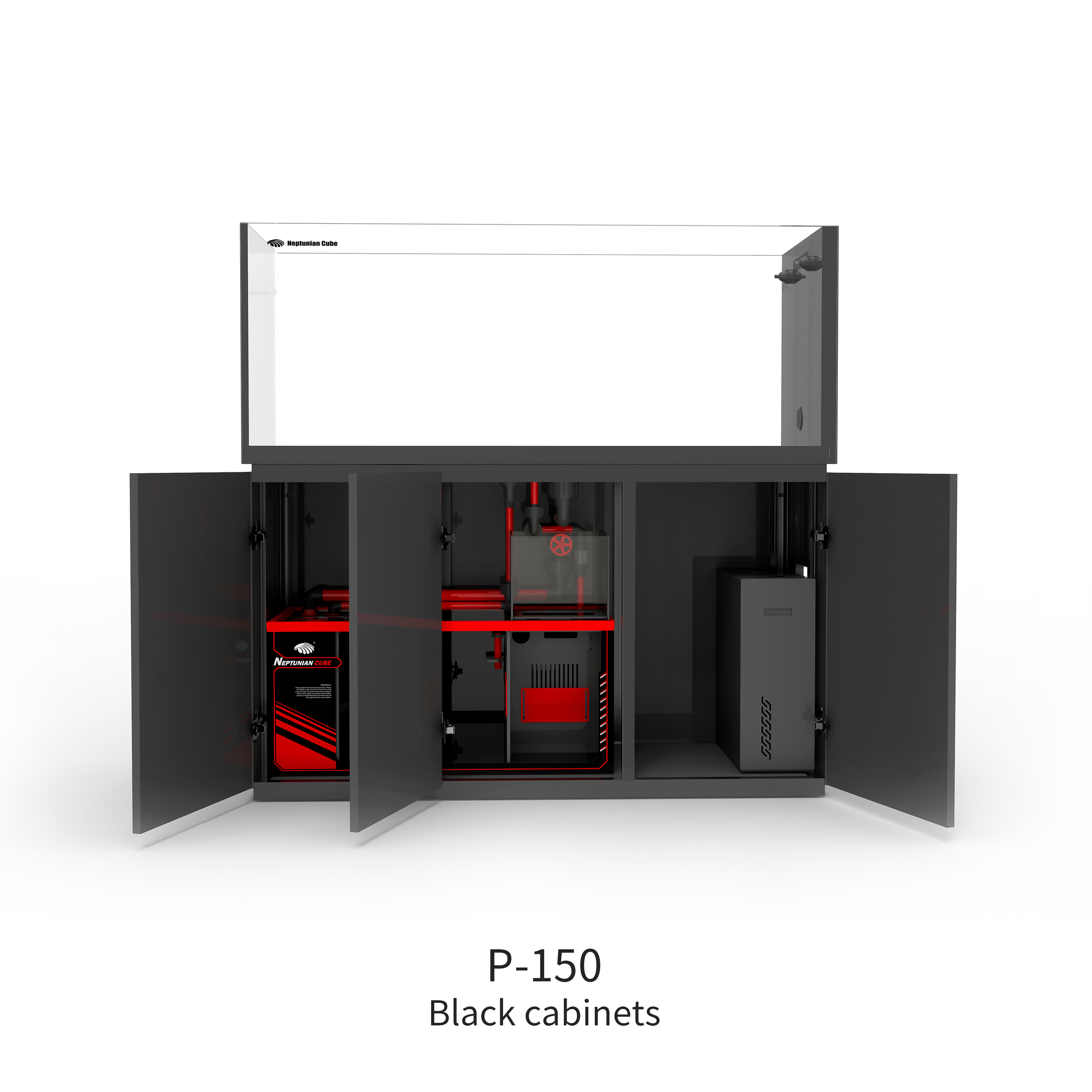 Neptunian Cube Aquarium P-90 Weiß