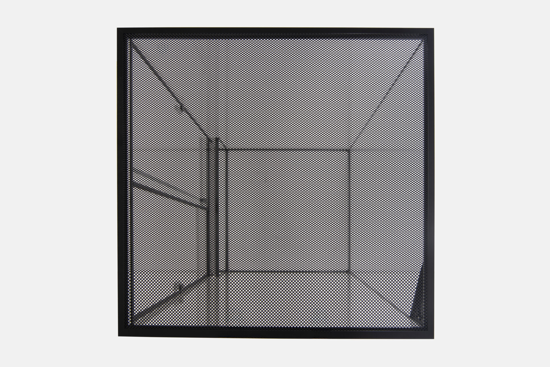 Terrarium L30xT25xH25 3mm Glas mit Schwarzem Gitterdeckel