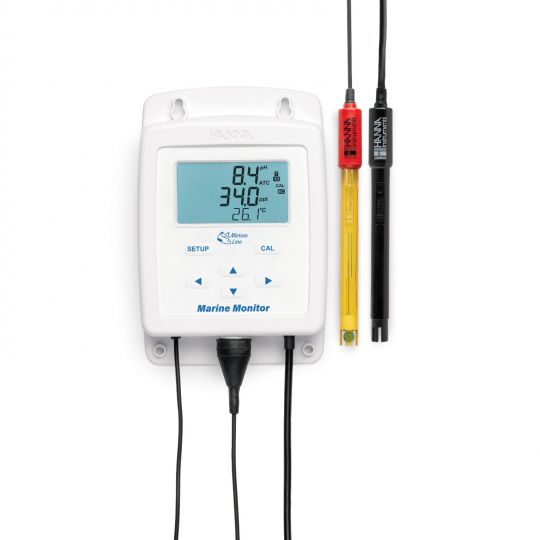 Monitor HI981520 für Meerwasseraquarien pH, Salzgehalt, Temperatur
