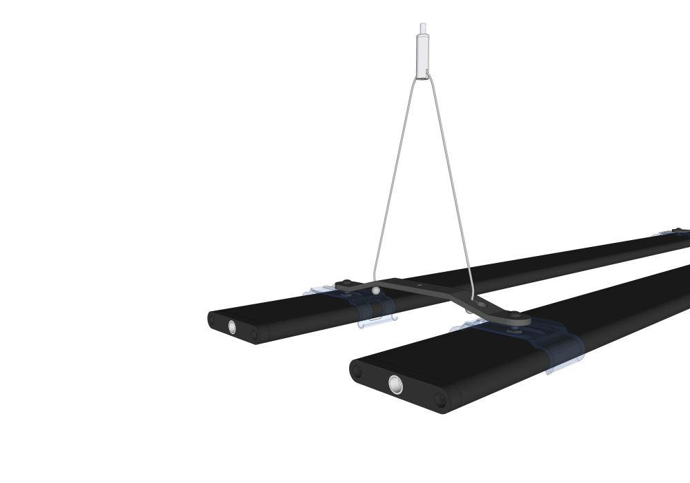 Hydra LED OTM Arm-Set Short für BLADE und Hydra 180mm  bis zu 2 Blades 