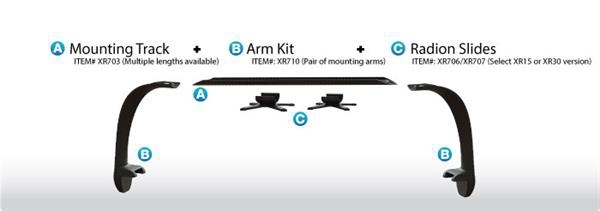 Ecotech Multi RMS Arms Kit Schienen 128,27cm