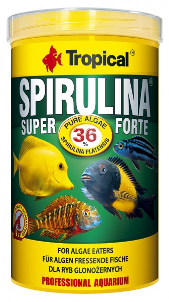 Super Spirulina Forte 36% Flockenfutter - Tropical