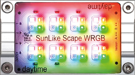 PRO-Modul SunLike-Scape WRGB 5.000 – 6.000 K + Green + Blue + Red