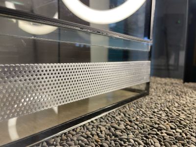 Terrarium L30xT25xH25 Glas incl. Edelstahlgaze
