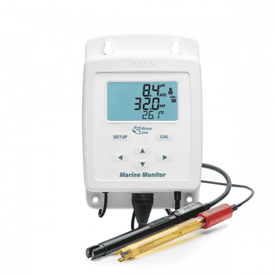 Monitor HI981520 für Meerwasseraquarien pH, Salzgehalt, Temperatur